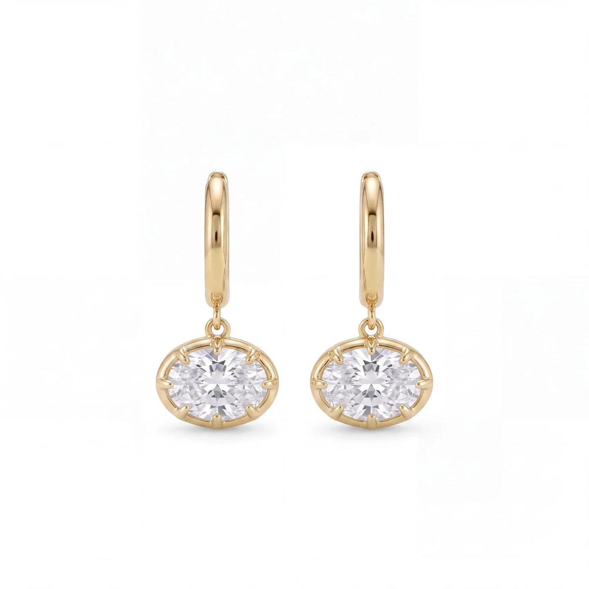 The Hailey Charm Hoop | Gold