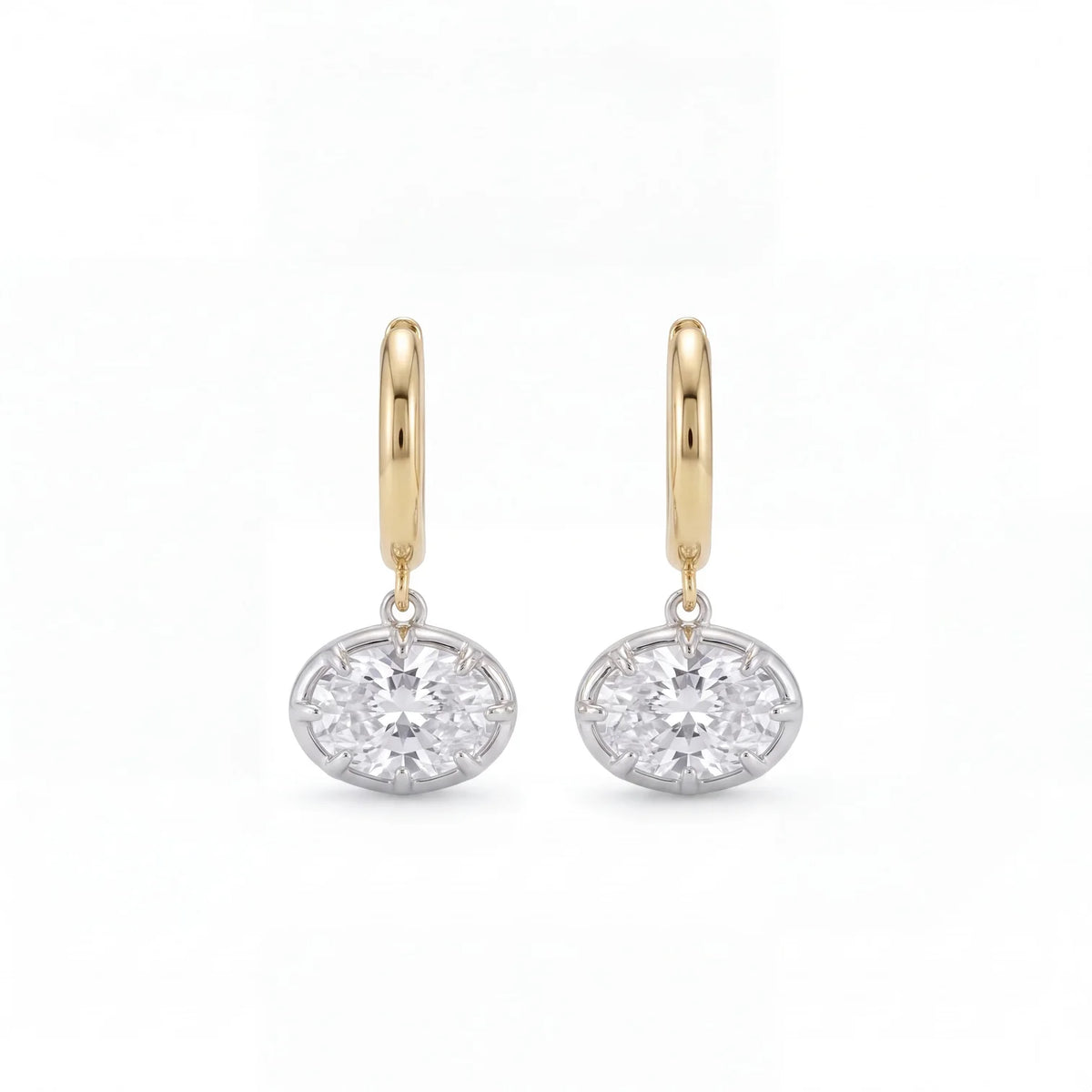 The Hailey Charm Hoop | Silver