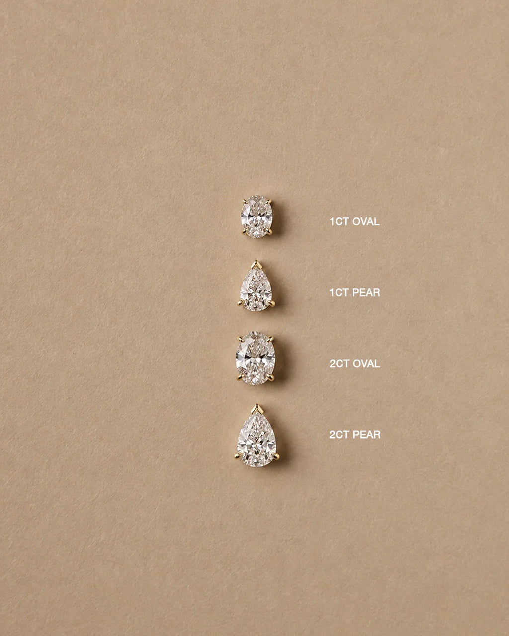 Lou Pearl Cut Studs | Gold