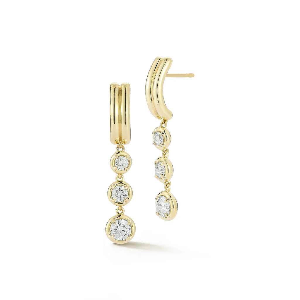Jenny Drop Earrings | 3 Stones