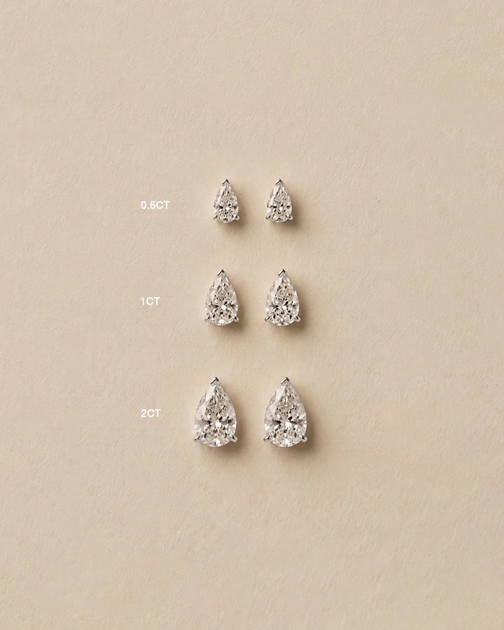 Lou Pearl Cut Studs | Silver