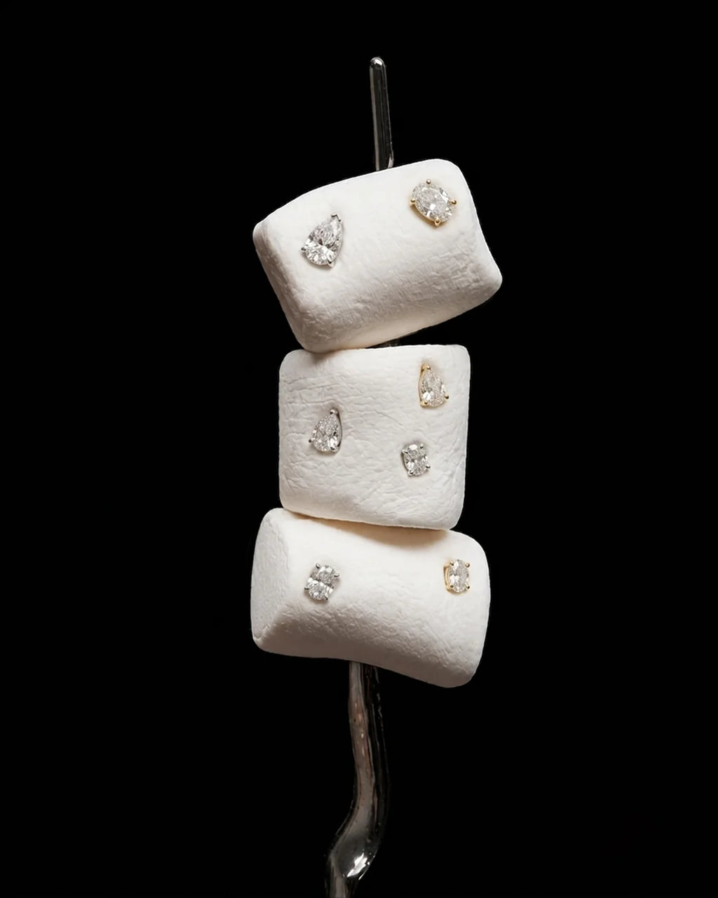 Lou Pearl Cut Studs | Silver