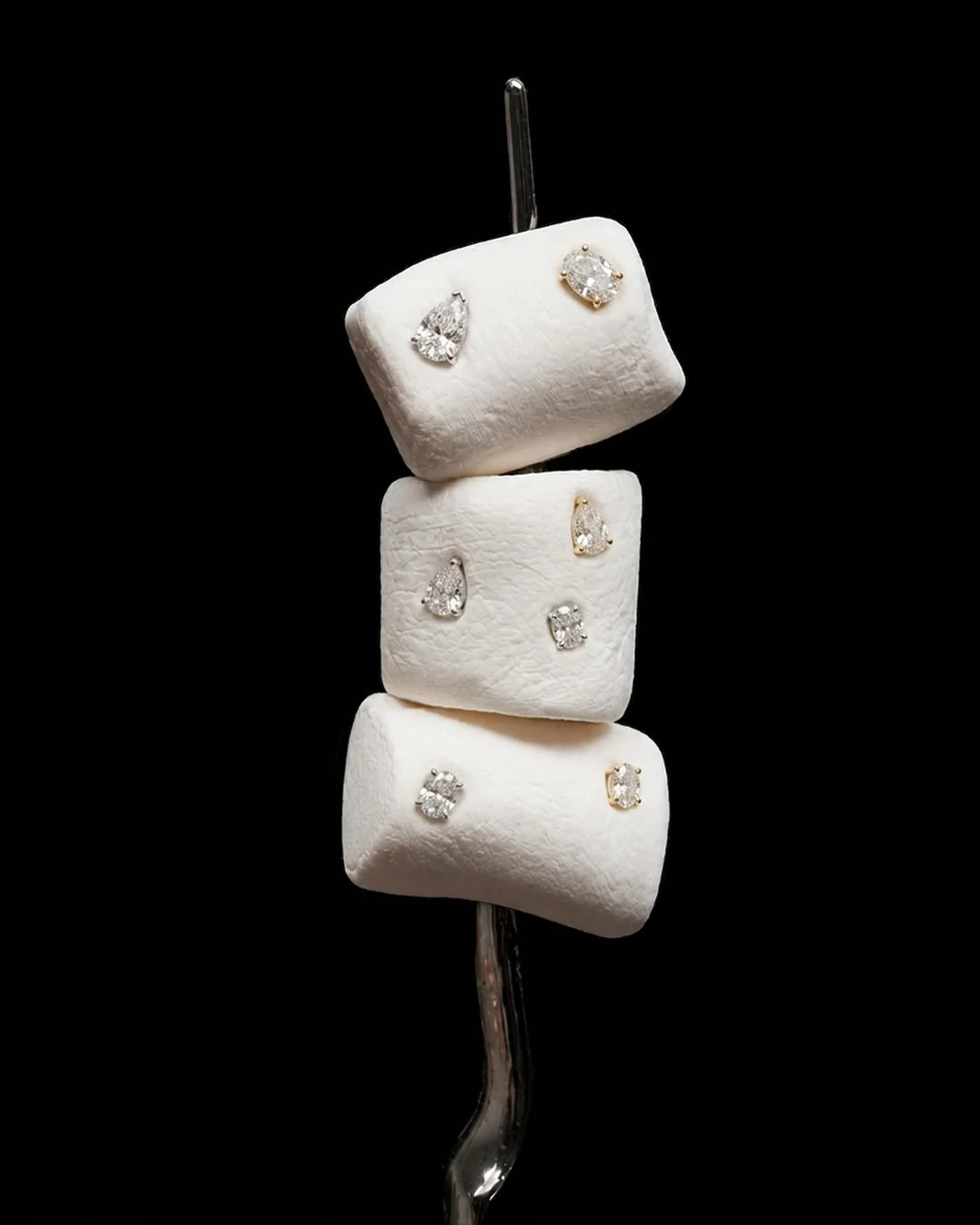 Lou Pearl Cut Studs | Silver