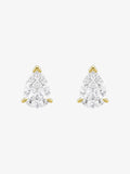 Lou Pearl Cut Studs | Gold