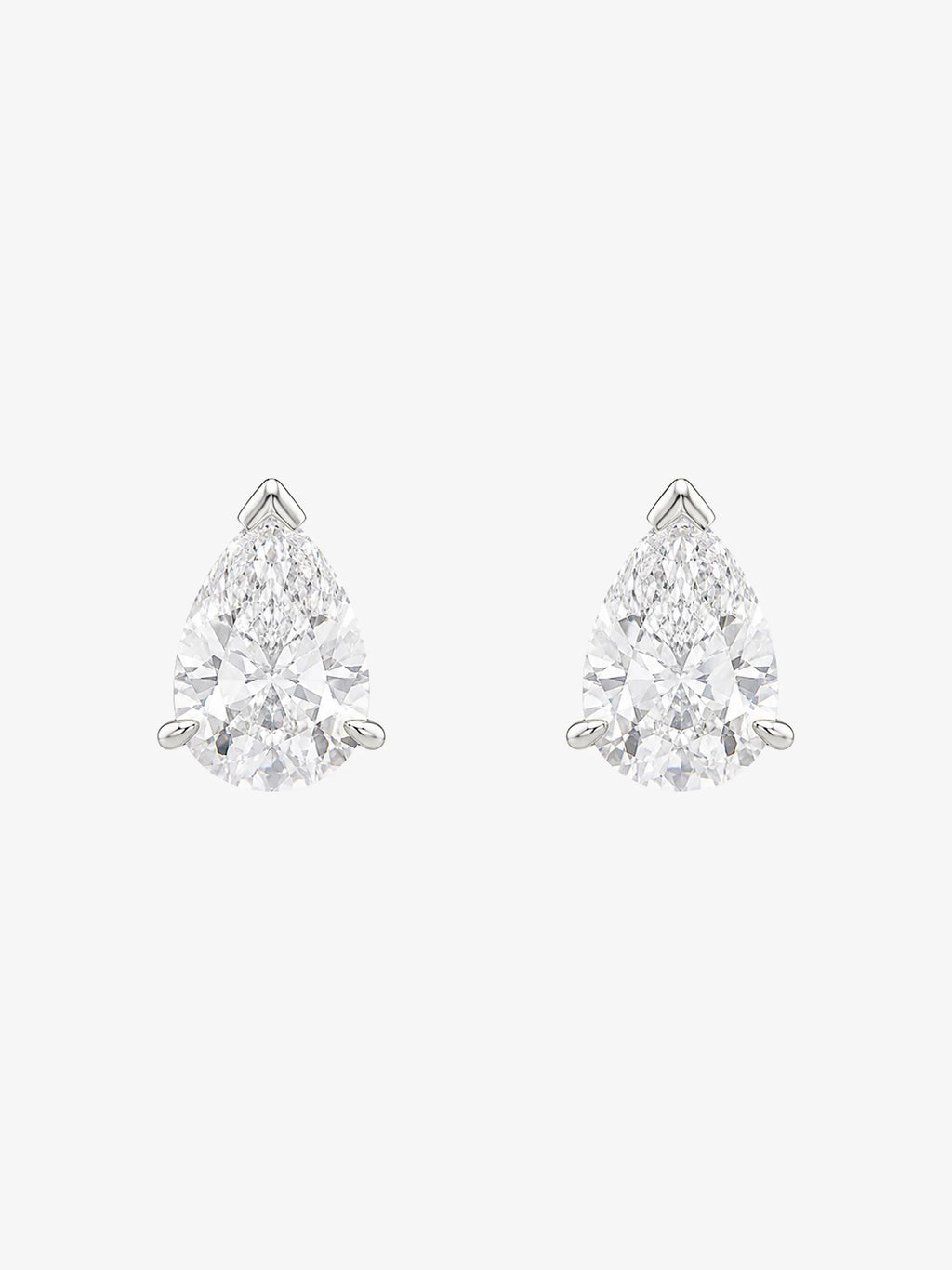 Lou Pearl Cut Studs | Silver