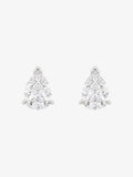 Lou Pearl Cut Studs | Silver