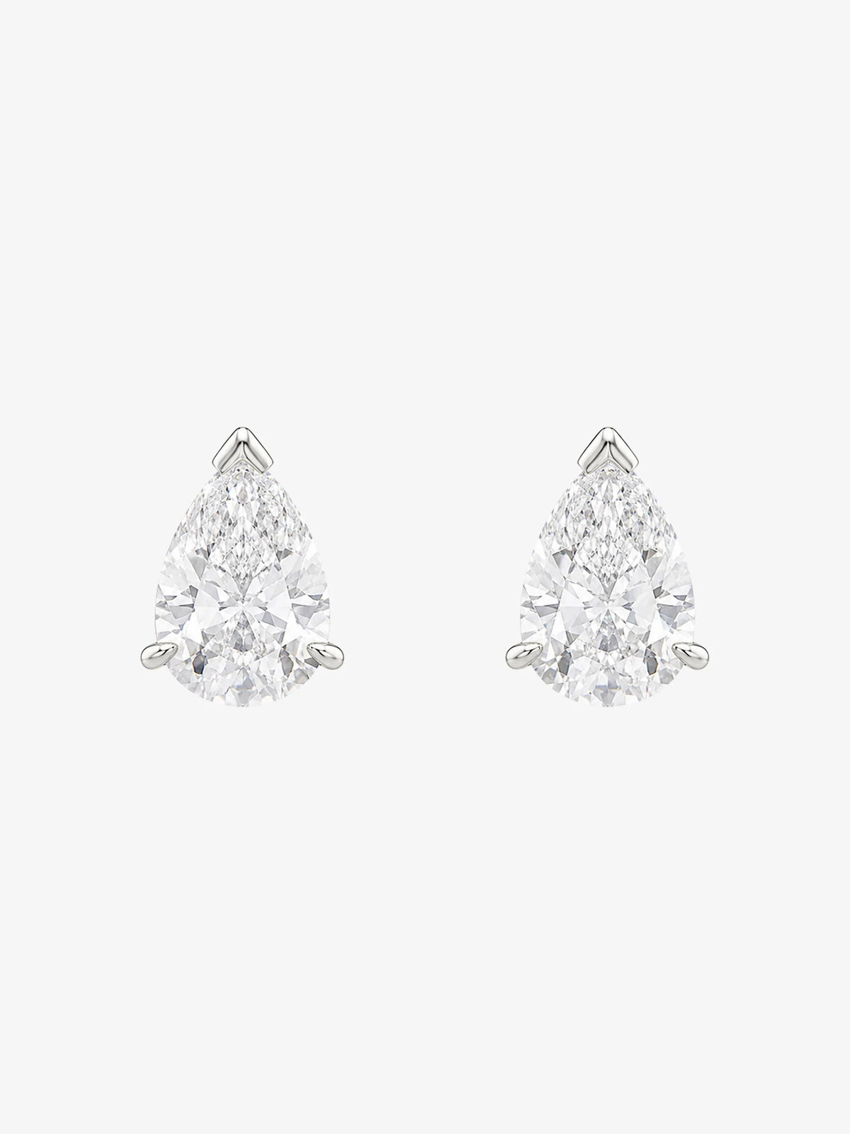Lou Pearl Cut Studs | Silver