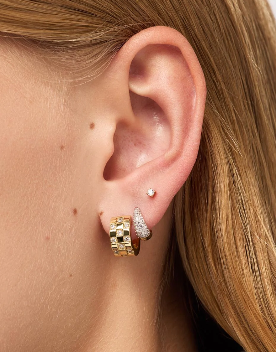 Monaco Hoop Earrings | Gold