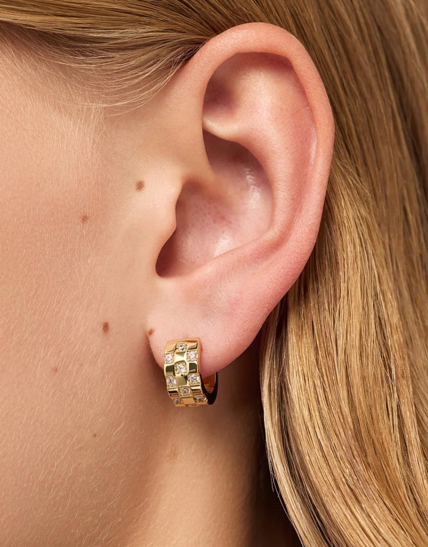 Monaco Hoop Earrings | Gold