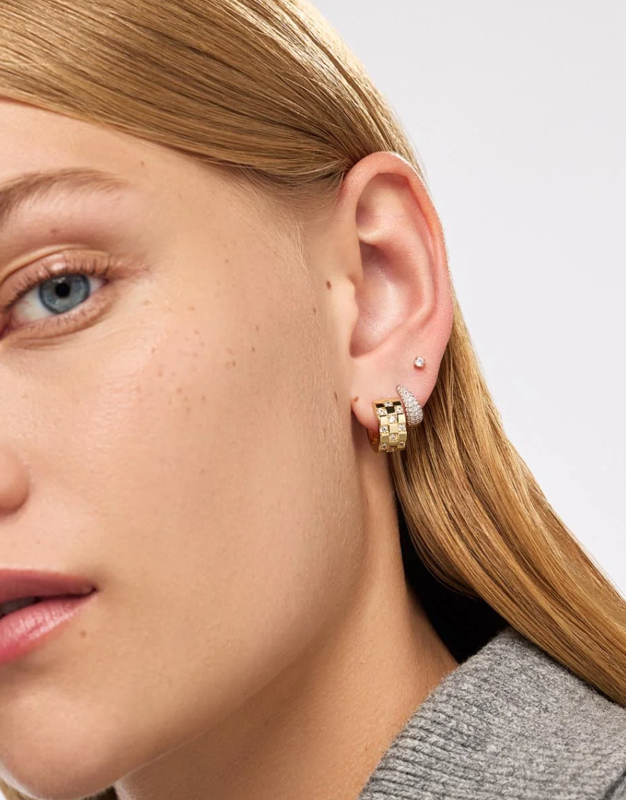 Monaco Hoop Earrings | Gold