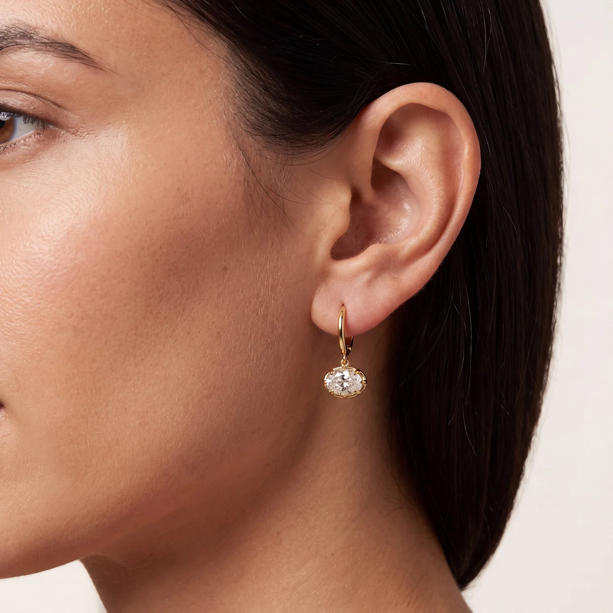 The Hailey Charm Hoop | Gold