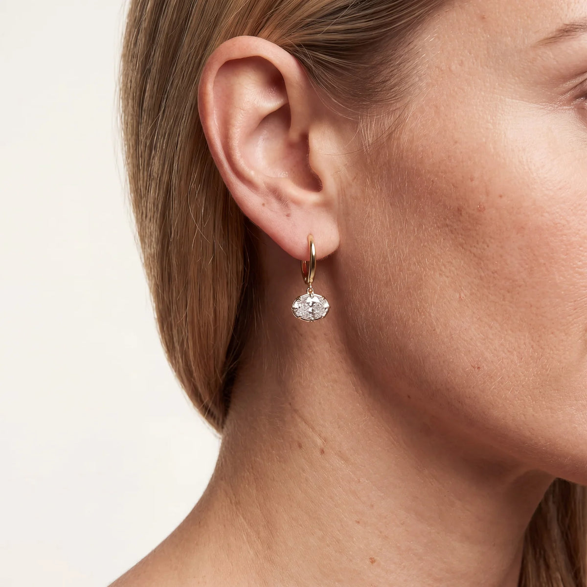 The Hailey Charm Hoop | Silver