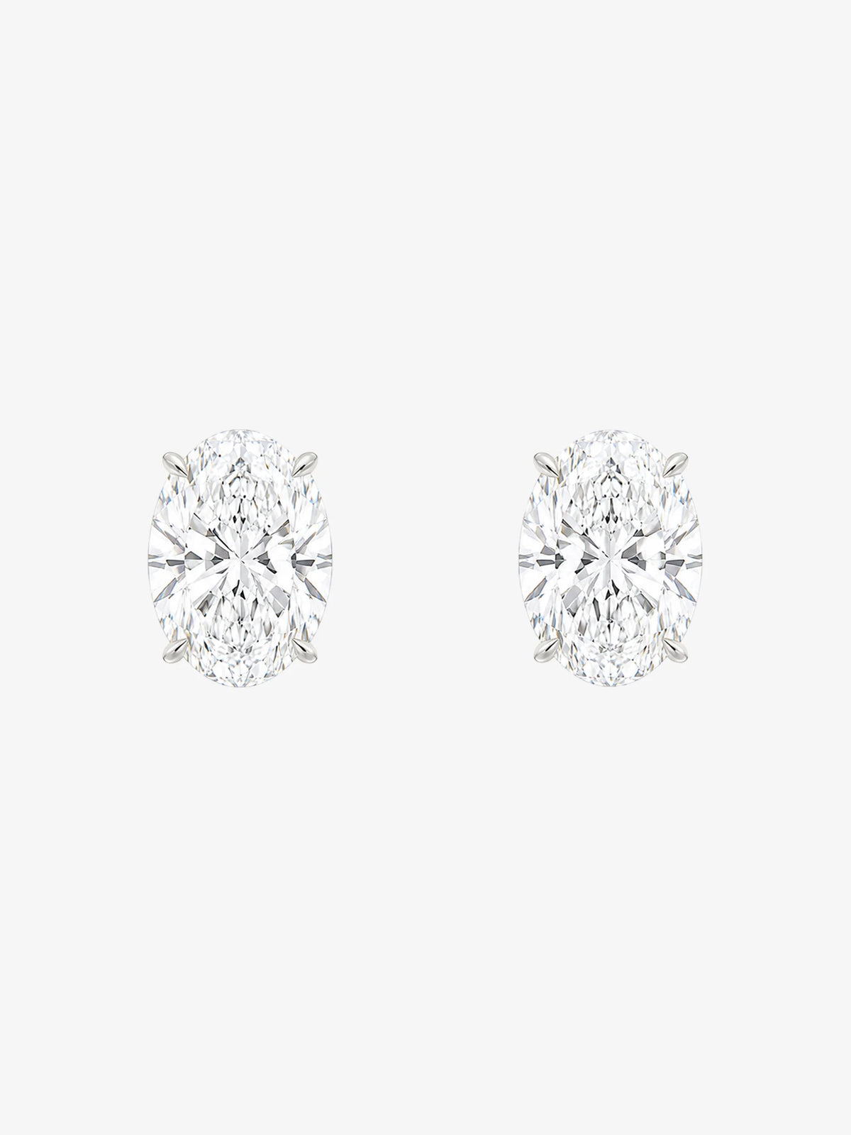 Charlotte Oval Cut Studs | Sterling Silver
